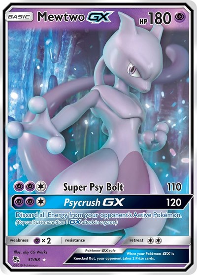 Mewtwo GX #31 Hidden Fates