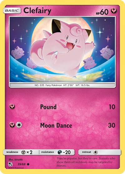 Clefairy #39 Hidden Fates
