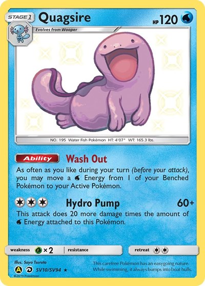 Quagsire #SV10 Hidden Fates: Shiny Vault