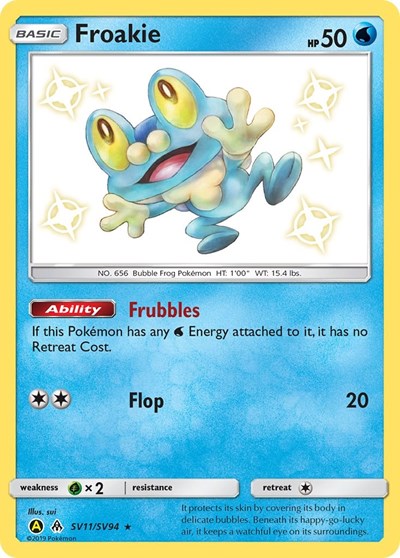 Froakie #SV11 Hidden Fates: Shiny Vault