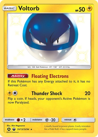 Voltorb #SV13 Hidden Fates: Shiny Vault