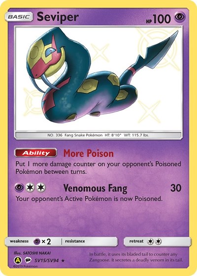 Seviper #SV15 Hidden Fates: Shiny Vault