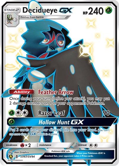 Decidueye GX #SV47 Hidden Fates: Shiny Vault