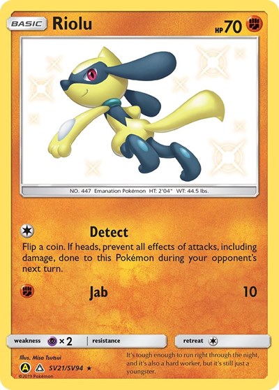 Riolu #SV21 Hidden Fates: Shiny Vault