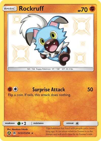 Rockruff #SV23 Hidden Fates: Shiny Vault