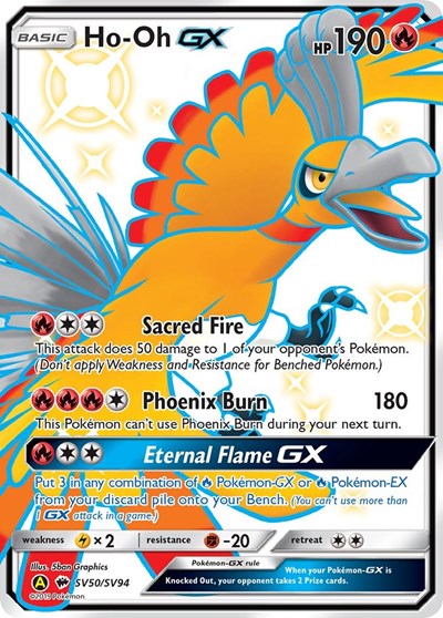 Ho-Oh GX #SV50 Hidden Fates: Shiny Vault