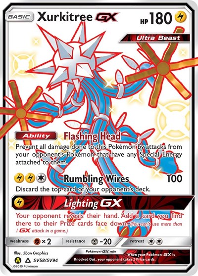 Xurkitree GX #SV58 Hidden Fates: Shiny Vault