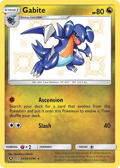 Gabite #SV39 Hidden Fates: Shiny Vault