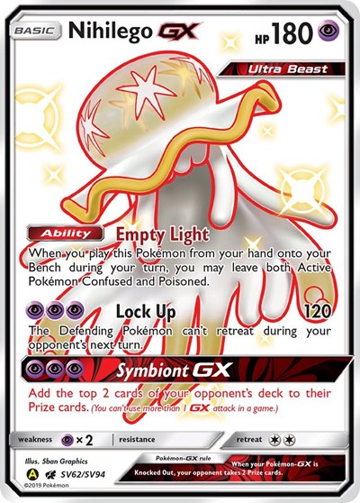 Nihilego GX #SV62 Hidden Fates: Shiny Vault