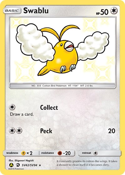 Swablu #SV42 Hidden Fates: Shiny Vault