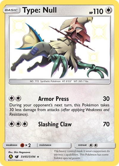 Type: Null #SV45 Hidden Fates: Shiny Vault