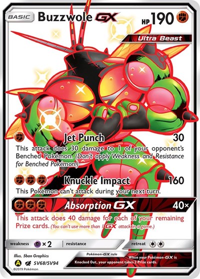 Buzzwole GX #SV68 Hidden Fates: Shiny Vault