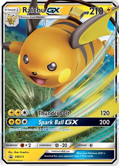 Raichu GX #SM213 SM Promos