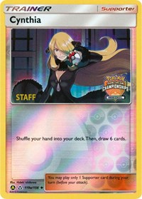 Cynthia (Regional Championships) [Staff] #119A League & Championship Cards
