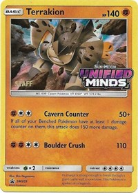 Terrakion - SM205 (Prerelease) [Staff] #SM205 SM Promos