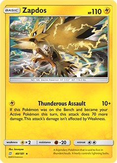 Zapdos #40 Deck Exclusives
