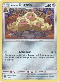 Alolan Dugtrio #11 McDonald's Promos 2019