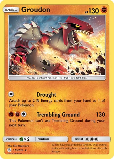 Groudon #113 SM - Cosmic Eclipse