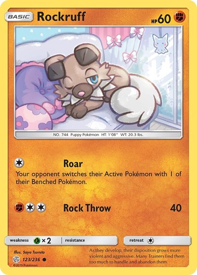 Rockruff #123 SM - Cosmic Eclipse