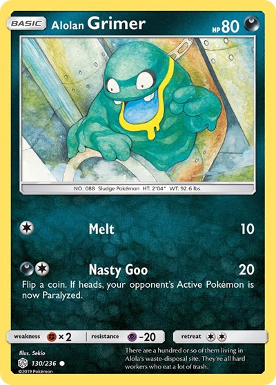 Alolan Grimer #130 SM - Cosmic Eclipse