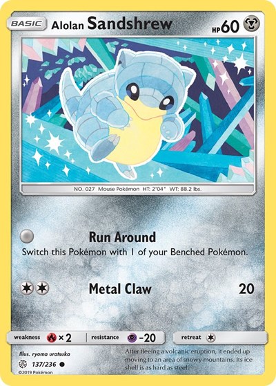 Alolan Sandshrew #137 SM - Cosmic Eclipse