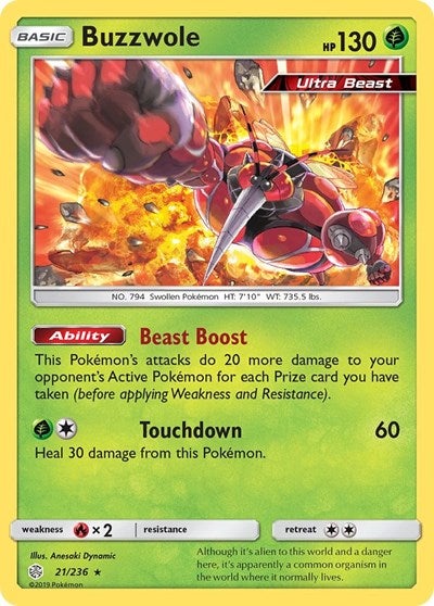 Buzzwole #21 SM - Cosmic Eclipse