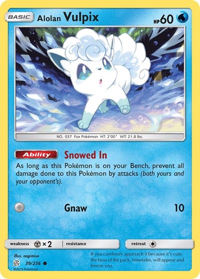 Alolan Vulpix #39 SM - Cosmic Eclipse