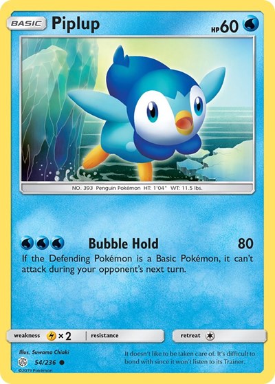 Piplup #54 SM - Cosmic Eclipse