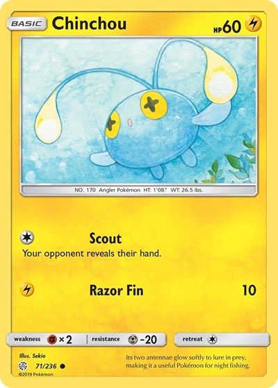 Chinchou #71 SM - Cosmic Eclipse
