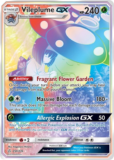 Vileplume GX #250 SM - Cosmic Eclipse