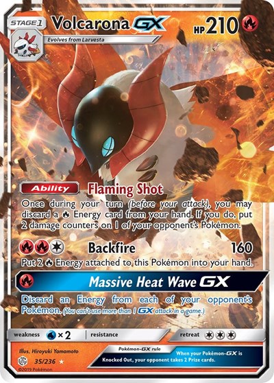 Volcarona GX #35 SM - Cosmic Eclipse