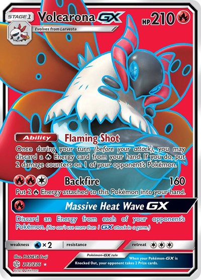 Volcarona GX #213 SM - Cosmic Eclipse