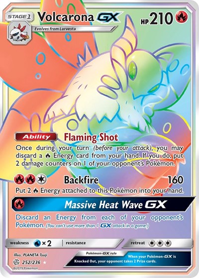 Volcarona GX #252 SM - Cosmic Eclipse