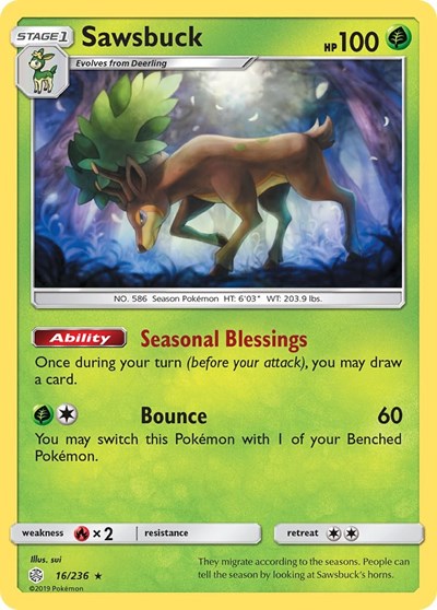 Sawsbuck #16 SM - Cosmic Eclipse
