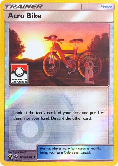 Acro Bike #123A League & Championship Cards