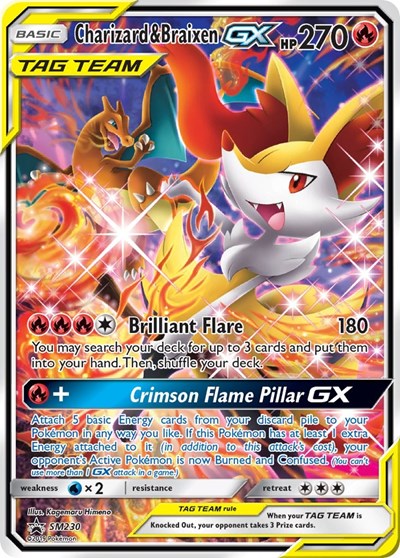 Charizard & Braixen GX #SM230 SM Promos