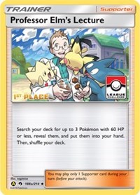Professor Elm's Lecture (League Challenge) [1st Place] #188A League & Championship Cards