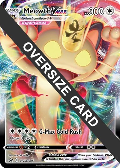 Meowth VMAX #SWSH005 Jumbo Cards