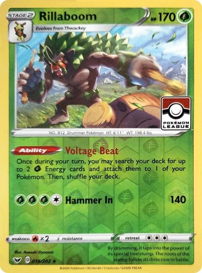 Rillaboom #14 League & Championship Cards