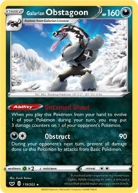 Galarian Obstagoon #119 Deck Exclusives