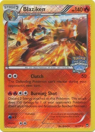 Blaziken #14 League & Championship Cards