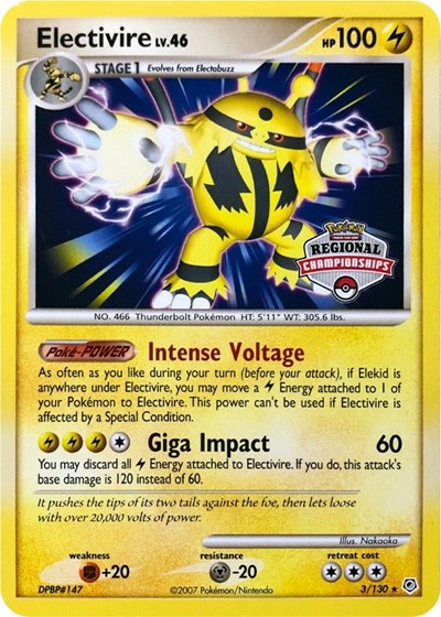 Electivire #3 League & Championship Cards