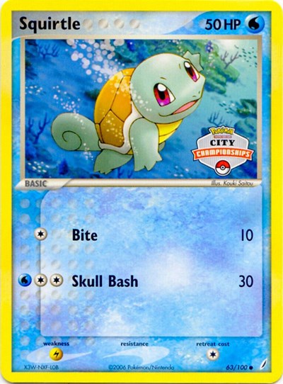 Squirtle League & Championship Cards #63