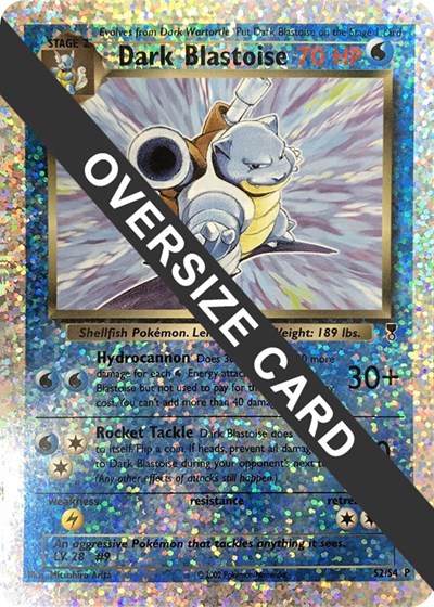 Dark Blastoise #S2 Jumbo Cards
