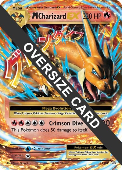 M Charizard EX #13 Jumbo Cards