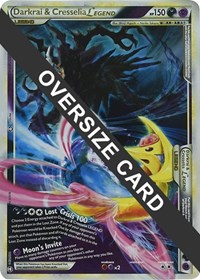 Darkrai & Cresselia Legend - 99/102 & 100/102 Jumbo Cards