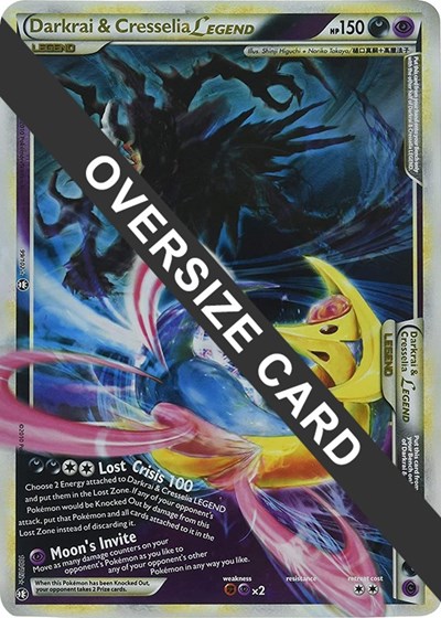 Darkrai & Cresselia Legend - 99/102 & 100/102 Jumbo Cards #99