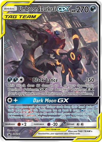 Umbreon & Darkrai GX Jumbo Cards #SM241