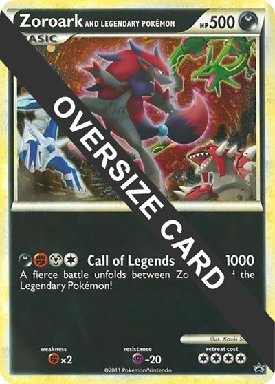 Zoroark and Legendary Pokemon Jumbo Cards #promo