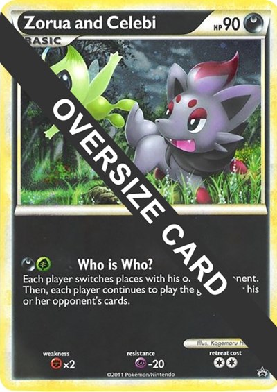 Zorua and Celebi Jumbo Cards #promo